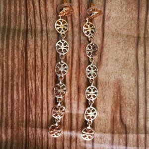 Tory Burch Logo Dangling Earrings